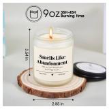 Retirement Gift for Woman, Going Away Farewell Gifts for Coworkers, Coworker Leaving Gifts for Women, Smells Like Abandonment Candle Farewell Decorations Party, Goodbye Gift for Friends Teacher Nurse