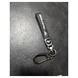 DEXBEXS Genuine Leather Car Key Chain Compatible with Ford Mustang Keychain Key ring Accessories for Man and Woman Black