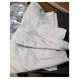 sancua Round Tablecloth - 108 Inch - Water Resistant Spill Proof Washable Polyester Table Cloth Decorative Fabric Table Cover for Dining Tables, Buffet Parties and Camping, Silver Grey