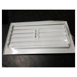 1 Pc 12x6 Inch Ceiling Vent Register for Home, White 3 Way Sidewall Solid Steel Wall Air Vent Registers AC Ceiling Vent Return Covers, Interior Size 12 x 6 Inch