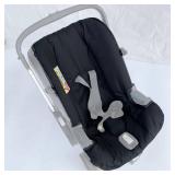 Feliliber Stroller Replacement Seat Cushion Compatible with Doona Infant Car Seat Strollers, 600D Textile (Black)