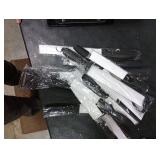 EUNA Kitchen Knife Set, 19 PCS Black Knife Set with Acrylic Block and Sharpener, German High-Carbon Stainless Steel Knife Sets with 6 Serrated Steak Knives, Bread Knife, Chef Knife, Dishwasher Safe