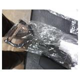 EUNA Kitchen Knife Set, 19 PCS Black Knife Set with Acrylic Block and Sharpener, German High-Carbon Stainless Steel Knife Sets with 6 Serrated Steak Knives, Bread Knife, Chef Knife, Dishwasher Safe