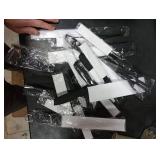 EUNA Kitchen Knife Set, 19 PCS Black Knife Set with Acrylic Block and Sharpener, German High-Carbon Stainless Steel Knife Sets with 6 Serrated Steak Knives, Bread Knife, Chef Knife, Dishwasher Safe