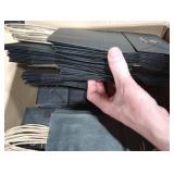 BagDream Gift Bags 100Pcs 5.25x3x8 Small Kraft Paper Gift Bags with Handles Bulk, Black Paper Sacks for Small Business, Retail, Merchandise, Grocery, Wedding Birthday Party favor