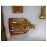 SUPMIND Glass Bud Vase Set of 5, Gold Amber Small Flower Vases for Centerpieces in Bulk, Mini Vintage Vase for Rustic Wedding, Home,Table Decoration