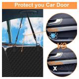 Mancro Dog Car Seat Cover for Back Seat, 2026 Upgraded 600D Heavy Duty Waterproof & Scratch-Resistant Dog Hammock for Car, Back Seat Pet Cover for Dogs with Sedan, Trucks and SUVs, Standard, Black