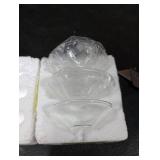 Hewory Glass Bobeches for Candlestick Holders, 3 PCS Candle Drip Protectors Candle Rings for Tapers, Candle Drip Catcher for Candle Stick Candle Holder for Wedding Party Church Home (Round, Clear)