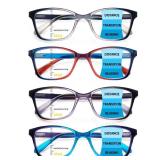 STASTEND 4 Pack Progressive Multifocus Reading Glasses for Women Men Spring Hinge Blue Light Blocking Readers (MIX, 2.75, x)