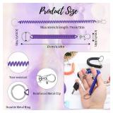 BOHUIZ 50Pcs Spiral Retractable Spring Coil Keychain, Multicolor Theftproof Anti-lost Stretch Cord Safety Key Ring with Metal Lobster Clasp Coil Lanyard Bulk for Purse Keys Wallet Cellphone