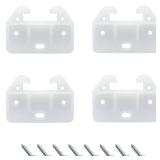 FDXGYH 10 Pcs Plastic Drawer Guides Drawer Track Guides Drawer Rail for Dressers Hutches and Drawer Systems [White]