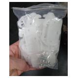 FDXGYH 10 Pcs Plastic Drawer Guides Drawer Track Guides Drawer Rail for Dressers Hutches and Drawer Systems [White]