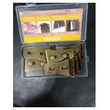 qieoyk Brick Clips - 8 Pcs Heavy Metal Wall Hangers for 2-1/4 to 2-3/8 Inch Bricks, Ideal for Outdoors & Home Decor