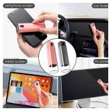 CUIUD Touchscreen Screen Cleaner Kit 2 Pcs, Phone, Tablet and Car Screen Cleaner, Two in One Spray and Microfiber Cloth(Grey&Pink)