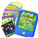 Kids Learning Tablet Educational Learning Pad for Toddlers 2-5 to Learn Alphabets, Numbers, Foods, Time, Music, Talking Cards for Toddlers Learning Educational Toy Kids Gifts