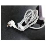 Surge Protector Power Strip - CHCORE 5Ft Braided Extension Cord with 8 Outlets with 4 USB (2 USB C) Charging Ports, Flat Plug Multi Plug Outlet Extender Charging Station for Home Office, ETL, White