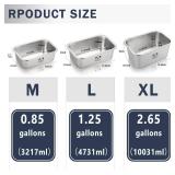 Stainless Steel Dog Bowls for Large Dogs, High Capacity Metal Dog Food Bowls, Food and Water Bowl for Large, X-Large, and Big Dogs 2.65 Gallons