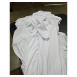 Rinpon Thick 2 in 1 Spandex Table Skirt and Cover 8ft, Rectangle Fitted Tablecloth with Pleated Skirt, Wrinkle Free Rectangular Table Cloth for Banquets and Vendor Event (White, 96*30*29)