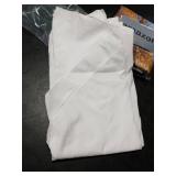 MRJ 70 Inch Round White Tablecloth Stain and Wrinkle Resistant Washable Polyester Table Cloth for Restaurant Hotel Wedding