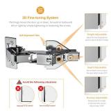 Chibery 2 Pack 165 Degree Lazy Susan Hinge, Face Frame, CLIP ON Plate for Easy Installation, Soft Close Multi-pivot Concealed hardware for Corner Kitchen Cabinet, Cupboard Folded, Folden Door, Closets