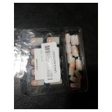 SXVME Press On Nails Medium Short Square - Ombre French Press on Nails with Glue for Women, White And Pink Fake Nails Press ons, Glossy Soft Gel Glue on Nails Coffin, Reusable Nail Stick Ons, 28 Pcs