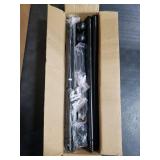 GXOACKJ 2 Pack Black Curtain Rods for windows 28 to 78 inch, 5/8 inch Splicing Heavy Duty Metal Curtain Rod Set with Brackets