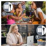 Vingud Electric Lunch Box for Adults, Heated Lunch Box Food Warmer, 80W 1.5L Portable Heating Lunchbox for Men/Work/Car/Truck, 12V 24V 110V