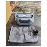 Vingud Electric Lunch Box for Adults, Heated Lunch Box Food Warmer, 80W 1.5L Portable Heating Lunchbox for Men/Work/Car/Truck, 12V 24V 110V