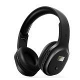 YUFFUN Rechargeable and Portable Personal FM Radio Headphones with Best Reception, Wireless Headset Radio Ear Muffs for Jogging, Mowing, Cycling, Meeting FM Receiver