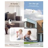 ARENTI WiFi Baby Camera Monitor B2 Kit 2025 Upgraded, 5-inch Wireless Display, Smartphone App, Encrypted Connection, Lullaby, Super Night Vision, Auto Tracking, Temp Sensor, Support Local Storage