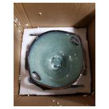 Henten Home 20 OZ Ramen Bowls Set, Ceramic Japanese Noodle Bowls Set of 2, Porcelain Deep Salad Bowl with Chopsticks for Udon, Reactive Glaze, Microwave Safe (Teal)