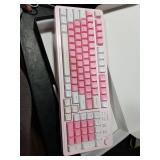 AULA 99 Key Keyboard, Wireless Gaming Keyboard Bluetooth Computer Keyboards Creamy Cute with Number Pad RGB Backlit Tri-Mode BT/2.4GHz/USB-C - Pink