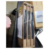 QEEIG Bathroom Shelves Over Toilet - Wall Mounted Floating Shelves Toilet Paper Storage Small Farmhouse Decor Shelf 16 inch Set of 3, Rustic Brown (019-BN3)