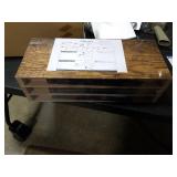 QEEIG Bathroom Shelves Over Toilet - Wall Mounted Floating Shelves Toilet Paper Storage Small Farmhouse Decor Shelf 16 inch Set of 3, Rustic Brown (019-BN3)