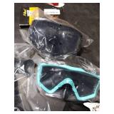 Aegend 2 Pack Snorkeling Gear for Adults, Dry Snorkel Set Panoramic View Enhanced Anti-Leak and Anti-Fog Technology, Adjustable Strap for Snorkeling Scuba Diving Swimming with Mesh Bag