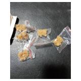 Hungdao 12pcs Mini Flocked Bears Tiny Bear Stuffed Miniature Decorations for Birthday Cake Wedding Decor Party Favor Supplies Bag Charm DIY Accessory 1 Inch(Light Brown)