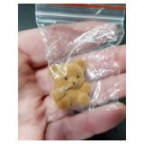 Hungdao 12pcs Mini Flocked Bears Tiny Bear Stuffed Miniature Decorations for Birthday Cake Wedding Decor Party Favor Supplies Bag Charm DIY Accessory 1 Inch(Light Brown)