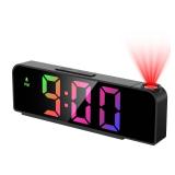 ORIA Projection Alarm Clock for Bedroom, Digital Clock Projector on Ceiling, 7.9