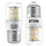 MIFLUS Appliance Bulb 5304511738/Refrigerator Li.GHT Bulb/Light Bu.lb Kei D34l E26/E27 3.5W 5000K (85V-265V Warm Light) Refrigerator Led Light Bulb-2Packs