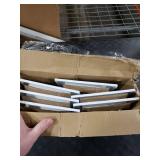 6 Pcs 10x6 Inch Ceiling Vent Register for Home, White 3 Way Sidewall Solid Steel Wall Air Vent Registers AC Ceiling Vent Return Covers, Interior Size 10 x 6 Inch