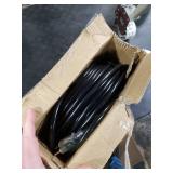 12 Gauge 150 FT Heavy Duty Outdoor Extension Cord Waterproof with Lighted End,Black 12 Gauge Extension Cord Flexible and Cold Resistant 3 Prong Grounded Plug,15Amp 1875W SJTW ETL Listed