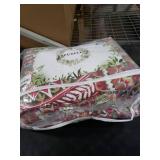 ENASAL Cotton Bedspread Quilt Sets Reversible Bedding Coverlet Sets Comforter, Floral Paisley Bedspread (Red, Queen Size)