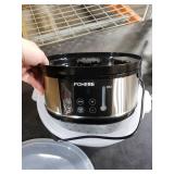 FOHERE Food Steamer for Cooking,13.7QT Vegetable Steamer with Stackable 3 Tiers BPA-Free Baskets,800W Electric Steamer Pot 60-Minute Timer, 24H Delay Start Timer for Veggies Seafood Rice