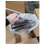 SNTD Dish Drying Rack for Kitchen Counter - Large Dish Rack with Drainboard, Rustproof Dish Drainer with Utensil Holder for Sink, Black