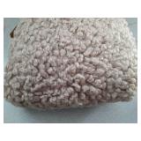 MIULEE Pack of 2 Throw Pillow Covers 24x24 Inch Neutral Khaki Faux Fur Decorative Sherpa Pillow Covers Fuzzy Accent Soft Sheepskin Fleece Cushion Cases for Boho Home Decor Couch Living Room Bed - Reta