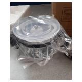 Veroline Baby Food Maker, 10-in-1 Baby Food Processor Set with 2 Glass Bowls (600ml+300ml), Baby Food Blender for Baby Puree, Fruit, Meat, Vegatable, Baby Food Storage Containers, Baby Essentials - Re