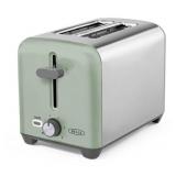 Appears Pre Owned, Sold As Is BELLA 2 Slice Toaster, Quick & Even Results Every Time, Wide Slots Fit Any Size Bread Like Bagels or Texas Toast, Drop-Down Crumb Tray for Easy Clean Up, Stainless Steel 