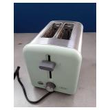 Appears Pre Owned, Sold As Is BELLA 2 Slice Toaster, Quick & Even Results Every Time, Wide Slots Fit Any Size Bread Like Bagels or Texas Toast, Drop-Down Crumb Tray for Easy Clean Up, Stainless Steel 