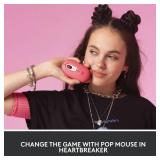 Logitech POP Mouse, Wireless Mouse with Customizable Emojis, SilentTouch Technology, Precision/Speed Scroll, Compact Design, Bluetooth, Multi-Device, OS Compatible - Heartbreaker Rose - Retail: $25