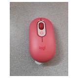 Logitech POP Mouse, Wireless Mouse with Customizable Emojis, SilentTouch Technology, Precision/Speed Scroll, Compact Design, Bluetooth, Multi-Device, OS Compatible - Heartbreaker Rose - Retail: $25